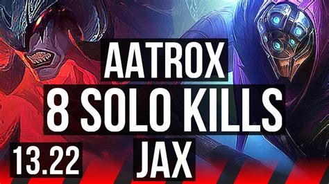 AATROX Vs JAX TOP 7 3M Mastery 2900 Games 8 Solo Kills KR