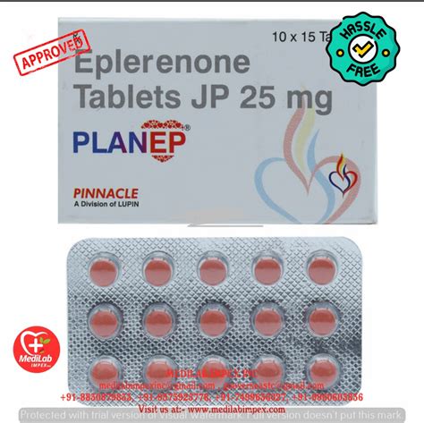 Eplerenone Tablets 50mg At Rs 300 Stripe In Nagpur ID 2852571106697