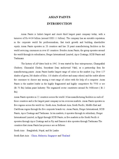 Asian Paints | PDF | Dividend | Margin (Finance) 