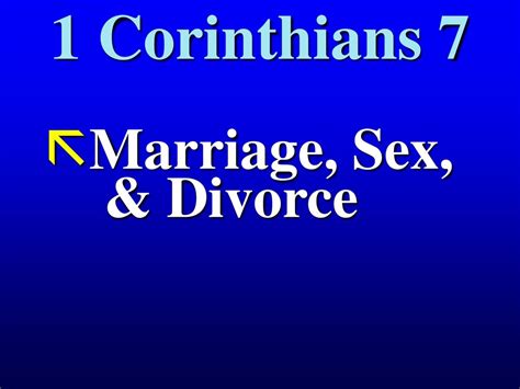 1 Corinthians 7 Marriage Sex And Divorce Ppt Download