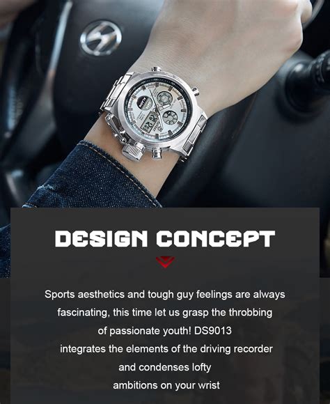 DIVEST Men S Watches Brand Fashion Casual Chrono Quartz LED Digital