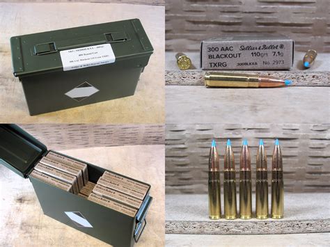 480 Round Can 300 AAC Blackout 110 Grain TXRG Sellier Bellot Exergy