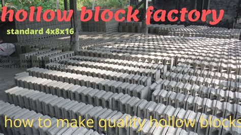 How To Mix And Make Quality Hollow Blocks Youtube