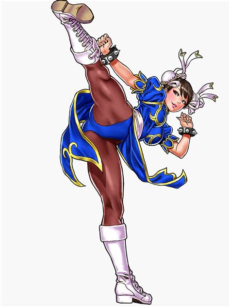 Chun Li Kick Sticker For Sale By Ecchi Art Redbubble