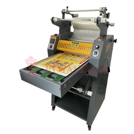 SEMI AUTO HIGH SPEED HOT COLD ANTI CURL ROLL LAMINATING MACHINE AUTO REWIND RT ARC