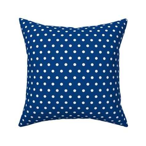 Royal Blue And White Polka Dots Spoonflower