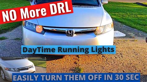 2006 2011 Honda Civic No More Daytime Running Lights DRL Easy 30sec