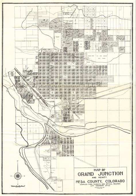 (CO.- Grand Junction) Map Of Grand Junction And Vicinity - Mesa County