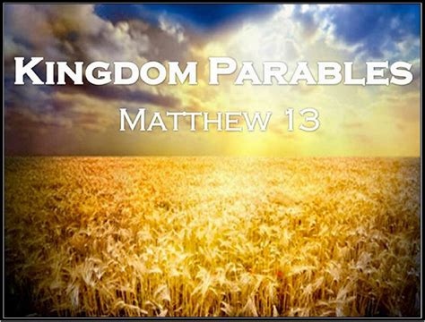 Paul W. Manuel: Kingdom parables in Matthew 13