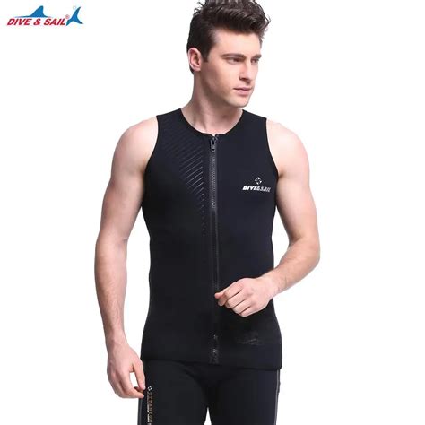 Dive Sail Traje De Neopreno De 3mm Para Hombre Chaleco Sin Mangas