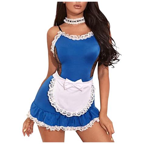 Quyuon Clearance Maid Lingerie Dress For Women Lace Lingerie Set