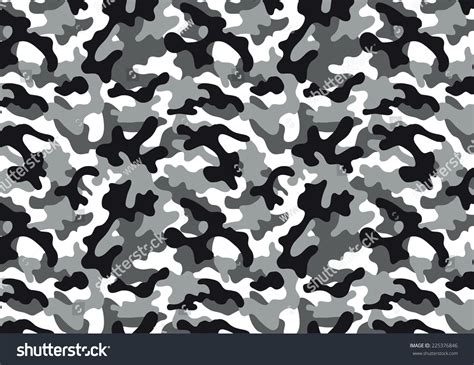 Camouflage Seamless Pattern Stock Vector Illustration