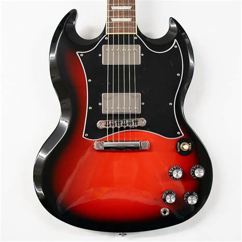 Gibson Sg Standard Electric Guitar Cardinal Red Burst Reverb