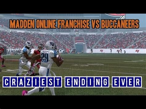 Madden Connected Franchise Vs Buccaners Most Exciting Game Of Year