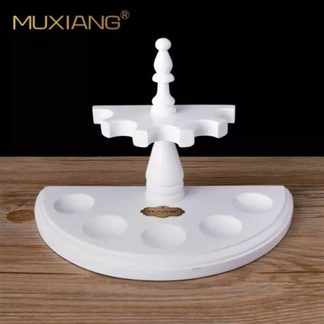 Muxiang White Wooden Tobacco Pipe Stand Rack Holder For Tobacco