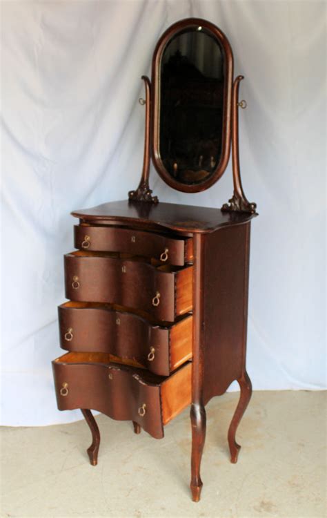 Bargain John S Antiques Antique Quarter Sawn Oak Lingerie Chest With Beveled Mirror Bargain