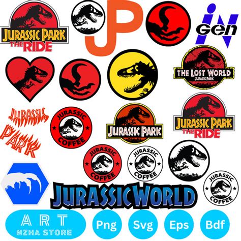 400 Jurassic Park Bundle Svg Jurassic Park Svg Dinosaur Sv Inspire