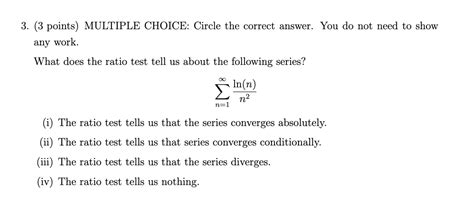 3 Points Multiple Choice Circle The Correct