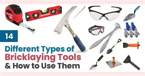 Different Types Of Bricklaying Tools And How To Use Them