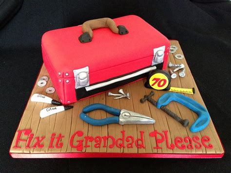 Toolbox Cake Decorated Cake By Cherry Delbridge CakesDecor