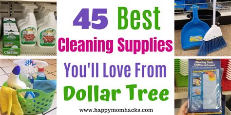 45 Best Cleaning Supplies At Dollar Tree You Need Happy Mom Hacks