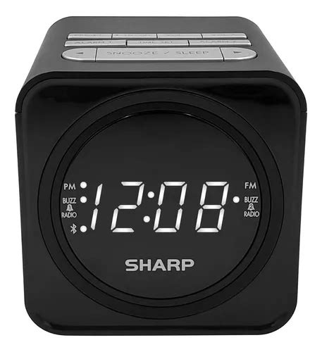 Reloj De Mesa Digital Sharp Spc Amz Color Negro Mercadolibre