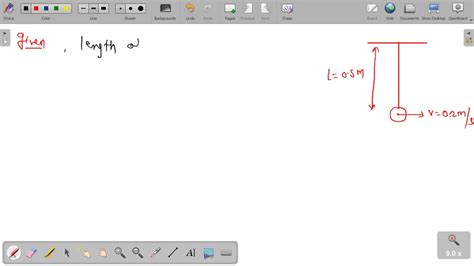 SOLVED A Simple Pendulum Is Made Of A 50 Cm String And A Bob Of Mass M