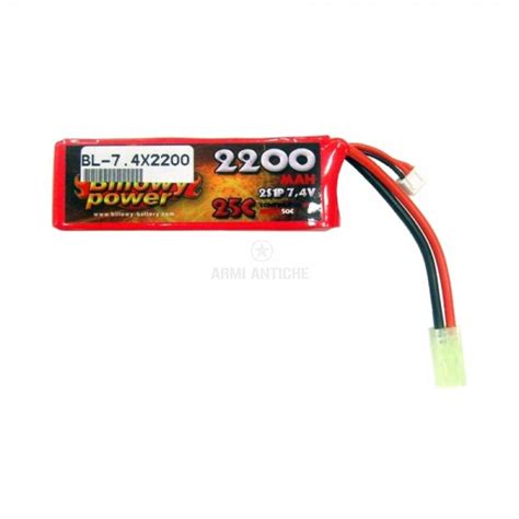 Batteria Per Softair Li Po 7 4V 2200mAh 25C Billowy Power BILLOWY POWER