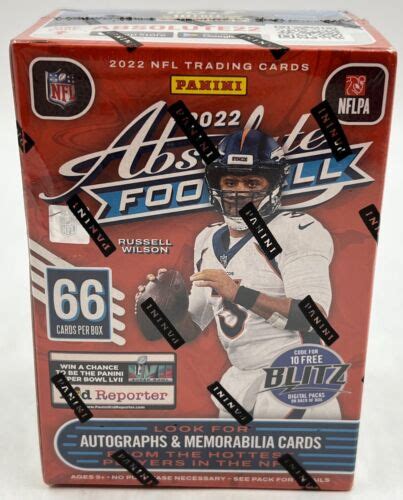 2022 Panini Absolute Football Factory Sealed Blaster Box Brock Purdy RC