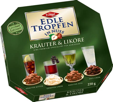 Edle Tropfen in Nuss: Kräuter & Liköre 250g
