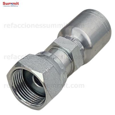 Conector Recto Rosca ORFS Cara Plana Seal Lok Hembra 5 8 Manguera 1