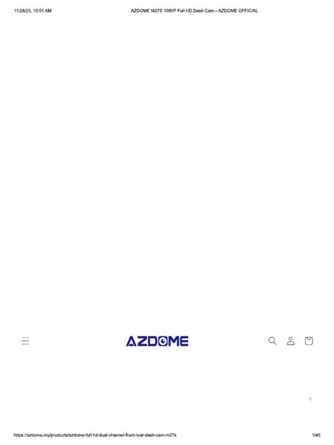 AZDOME M27S 1080P Full HD Dash Cam - AZDOME OFFICIAL | PDF