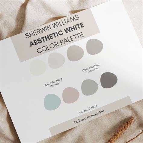 Aesthetic White Color Palette