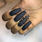 Edgy Matte Black Nails To Inspire You Stayglam