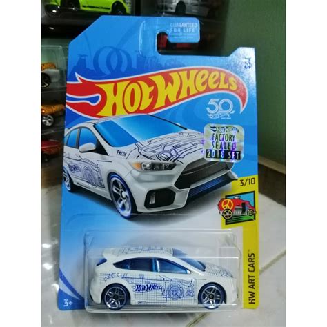 Hot Wheels Factory Sealed 2018 HW Art Cars Ford Focus RS Kmart Exclusive Shopee Malaysia