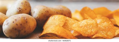 Potato Chips Banner Photos Images Pictures Shutterstock