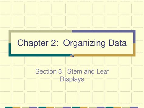 Chapter 2 Organizing Data Ppt Download