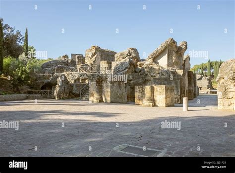 Entrance To The Amphitheater Of The Roman City Of Italica At The