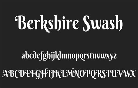 Berkshire Swash Font Free Download - Font Sonic