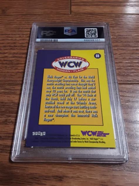 1995 CARDZ WCW Main Event Hulk Hogan Ric Flair Wrestling Card PSA 8