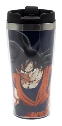 Copo T Rmico Para Viagem Ml Dragon Ball Goku Cor Preto