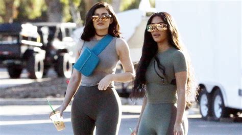 Kim Kardashian West And Kylie Jenner Twin In Unreleased Yeezy Pieces Vogue