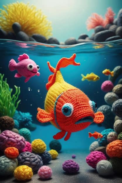 Premium Photo Colorful Embroidery Clothes Fish In Aquarium Underwater