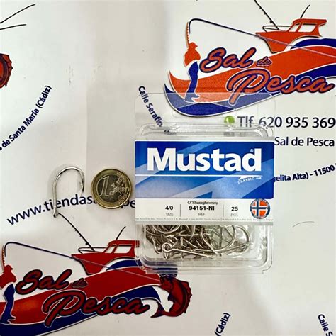 ANZUELOS MUSTAD O Shaughnessy Live Bait NICKEL MOD 94151NI NUM 4 0