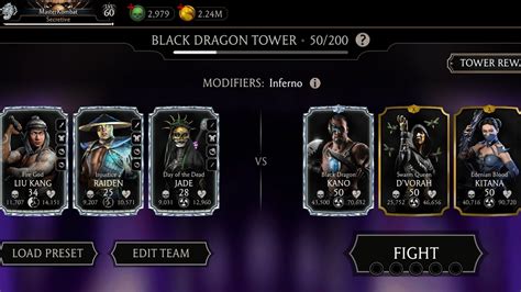 Black Dragon Tower Fatal Fights Rewards Mortal Kombat Mobile