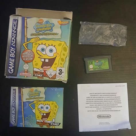 GBA SPONGEBOB Schwammkopf Schlacht Um Bikini Bottom OVP Mit Anleitung EUR 14 99 PicClick DE