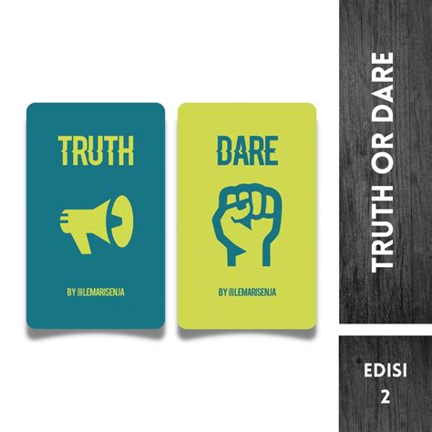 Jual Lemari Senja Kartu Permainan Truth Or Dare Edisi Shopee