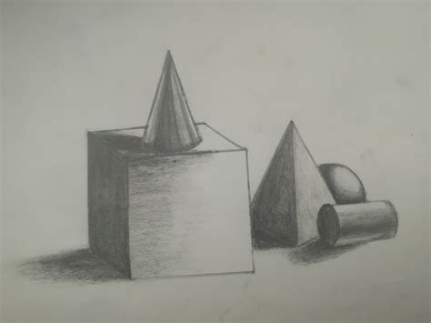 3D Shapes (Pencil Shading) by SKRthecreator12 on DeviantArt