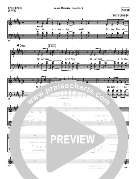 Jesus Messiah Sheet Music PDF (Chris Tomlin) - PraiseCharts