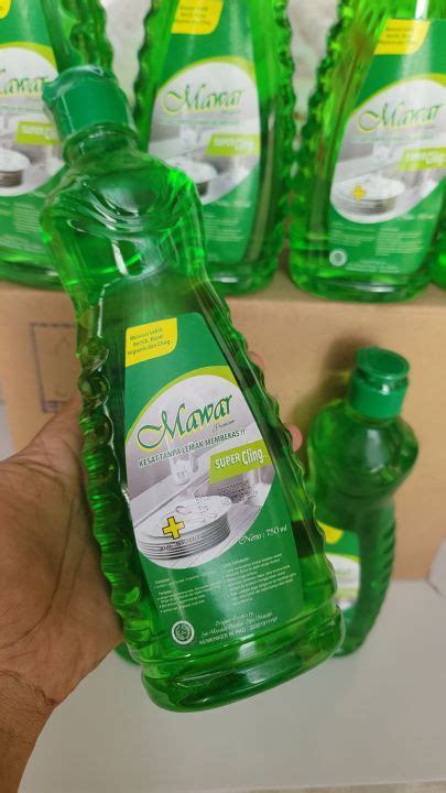 Mawar Super Cling Kemasan Baru Botol 750ml Cuci Piring Original Mcm